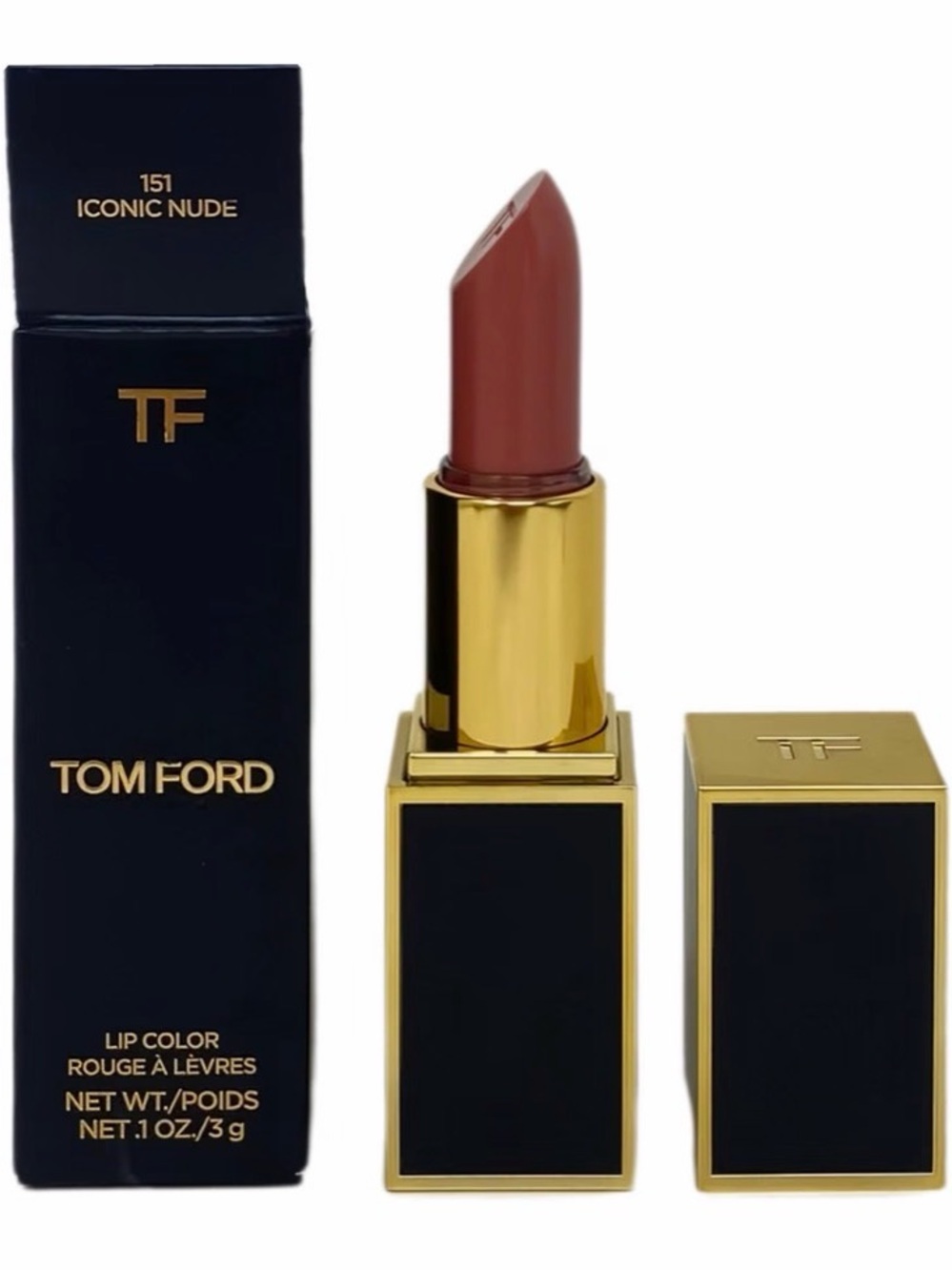 Tom Ford Lip Color - 151 Iconic Nude (Warm Rose Nude), 0.1 oz / 3 g